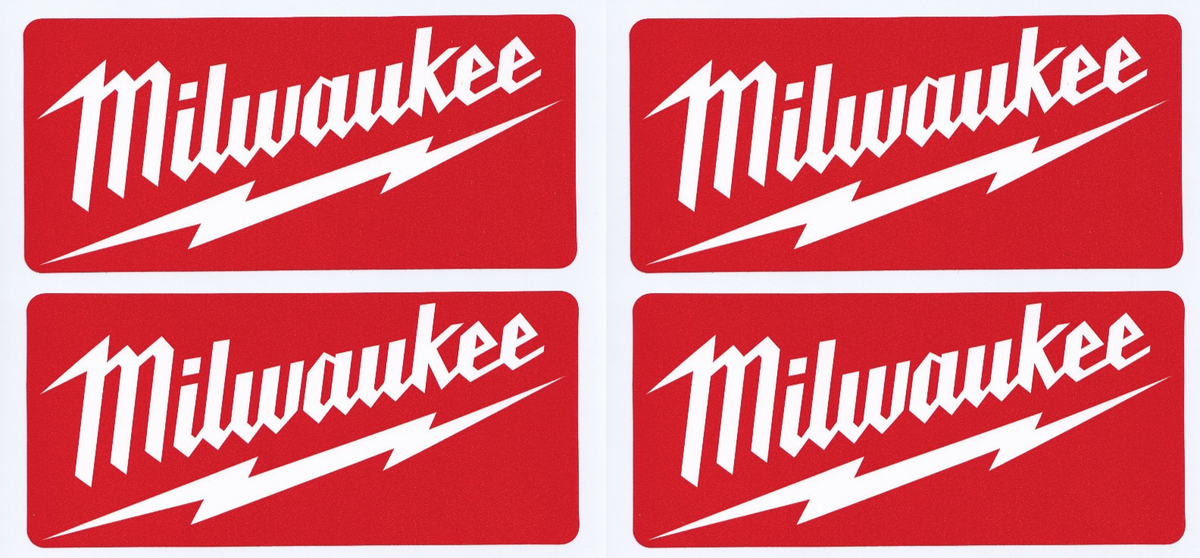 Milwaukee Tools Vinyl Stickers Toolbox Workshop 4X...200mm