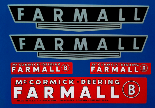 Farmall Mc Cormick - Deering Tractor Farming Agriculture Vinyl Stickers 200mm