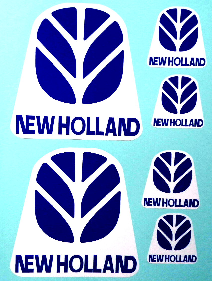 New Holland Agriculture Tractor Farming Decal Vinyl Stickers set