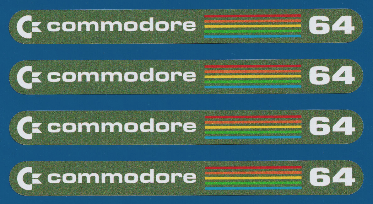 Commodore 64 Vintage Retro Computer System Game Vinyl Stickers 150mm
