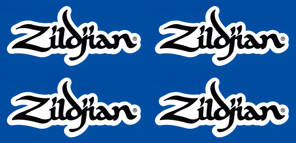 Zildjian cymbals high hat musician vinyl stickers 150mm