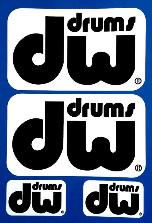 DW Drums Vinyl Stickers X4 140mm