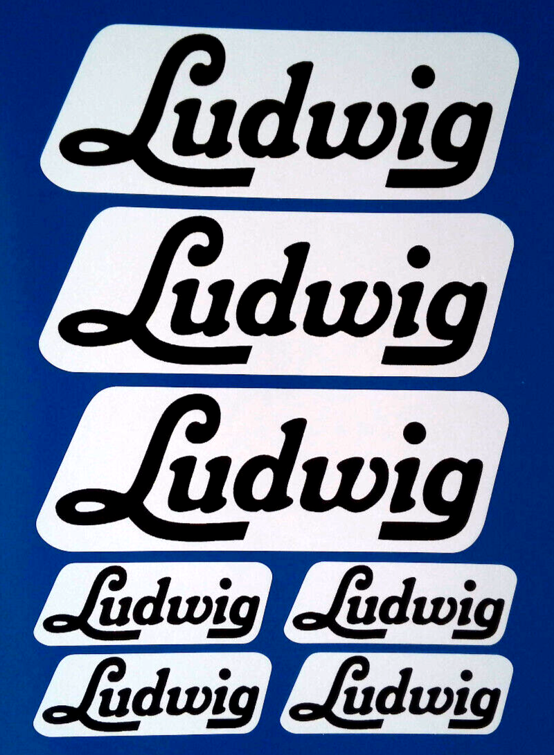 Ludwig Drums Vinyl Stickers Percussion 140mm set