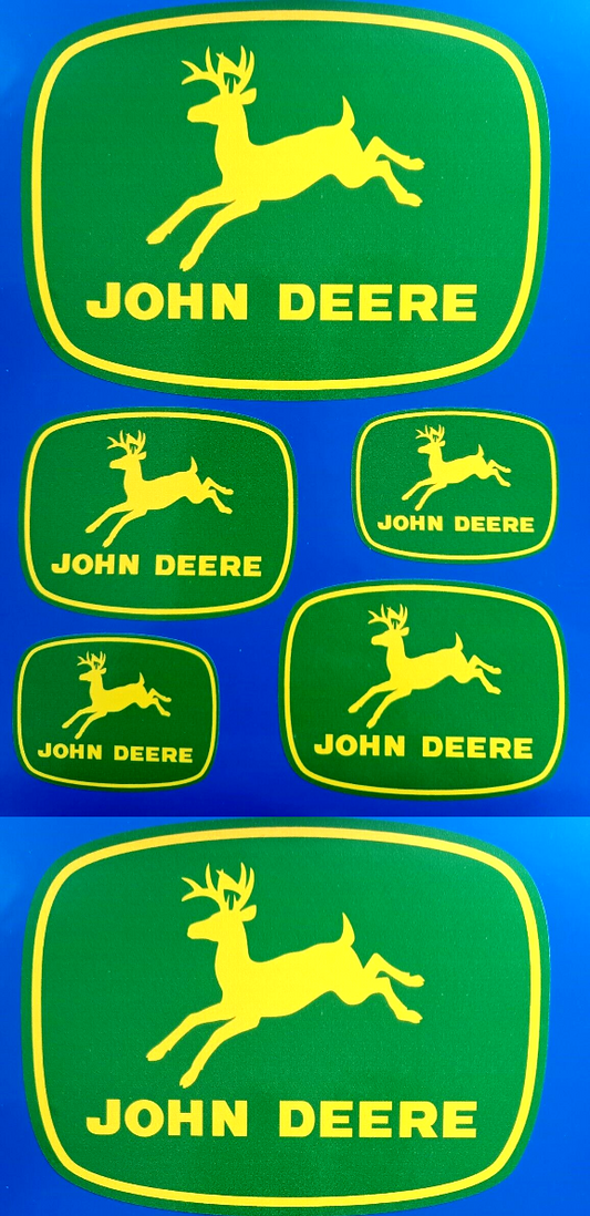 John Deere Vinyl Stickers Farming Tractor Agriculture *Buy 5 Get 1 Free*