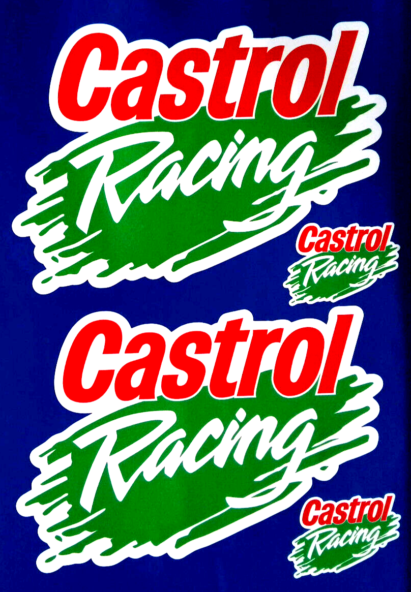 Castrol Racing Motorbike Racing Vinyl Decal Stickers set