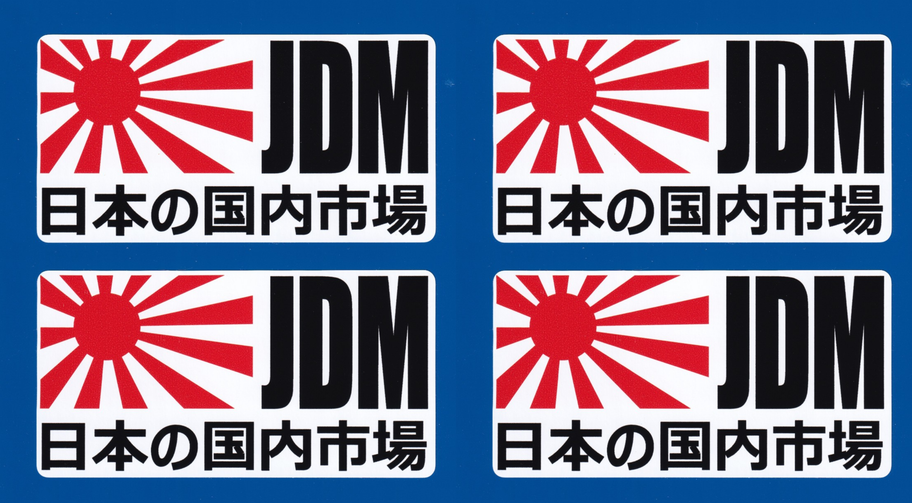 JDM Jap drift Japanese flag rising sun car vinyl stickers 150mm