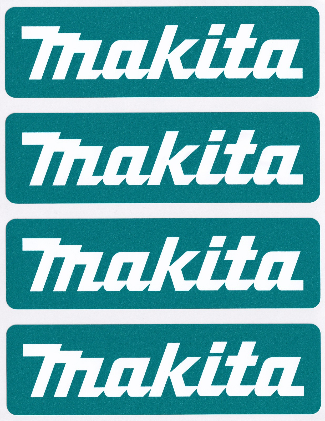 Makita power tools workshop toolbox garage vinyl stickers 145mm
