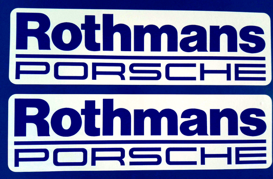 Rothmans Porsche Racing Car Rally Motorsport Vinyl Stickers 300mm