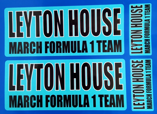 Leyton House March F1 Team Stickers Racing F1 Decal Vinyl