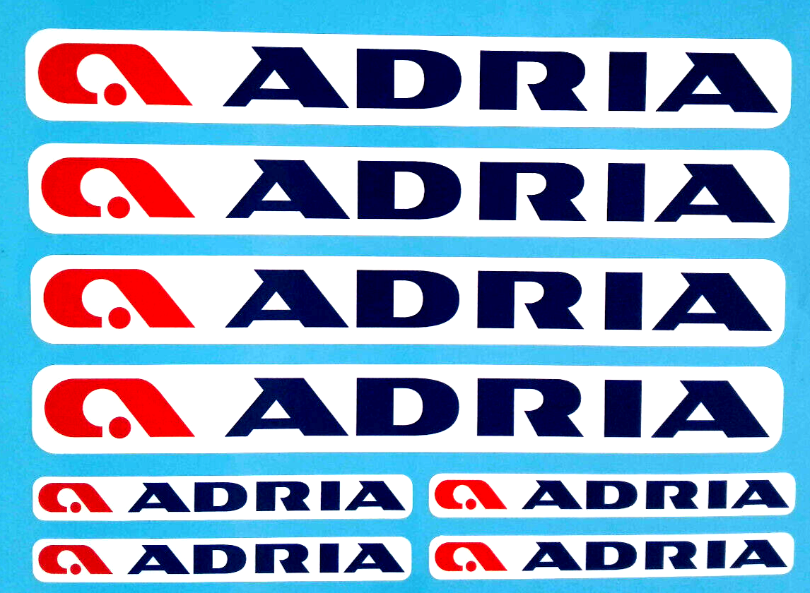 Adria Touring Caravan Camping Decal Vinyl Stickers set