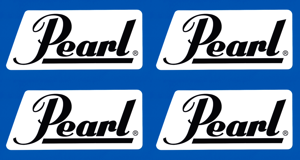 Pearl drums musician vinyl stickers 150mm