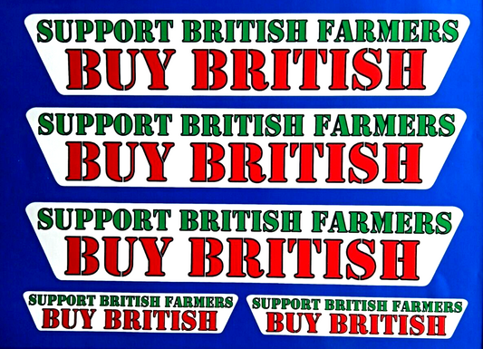 Buy British Support British Farmers Vinyl Stickers Farming Tractor Harvester