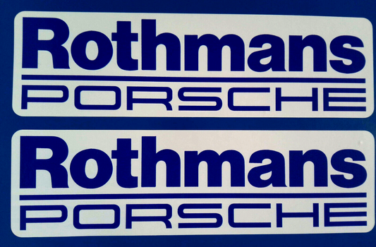 Rothmans Porsche Racing Car Rally Motorsport Vinyl Stickers 200mm