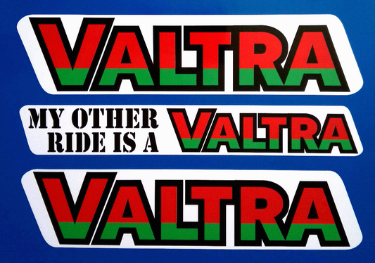 Valtra Tractor Vinyl Stickers  Combine Harvester Farming Baler 200mm