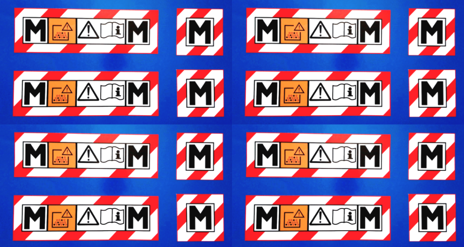 M Class Safety Sticker Vacuum Hoover Extractor Makita/Festool/Dewalt