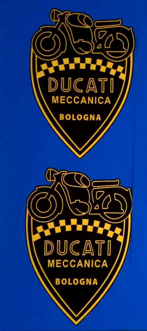 Ducati Meccanica Bologna Racing Classic Motorcycle Vinyl Stickers