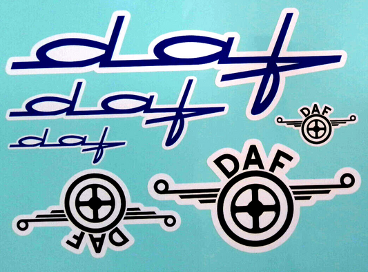 DAF Old Style HGV Truck Cab Decal Vinyl Stickers 200mm