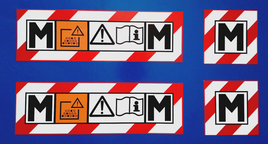 M Class Safety Sticker Vacuum Hoover Extractor Makita/Festool/Dewalt 150mm