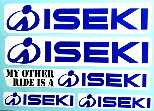 Iseki Agriculture Farming Digger Tractor Mower Vinyl Stickers 200mm