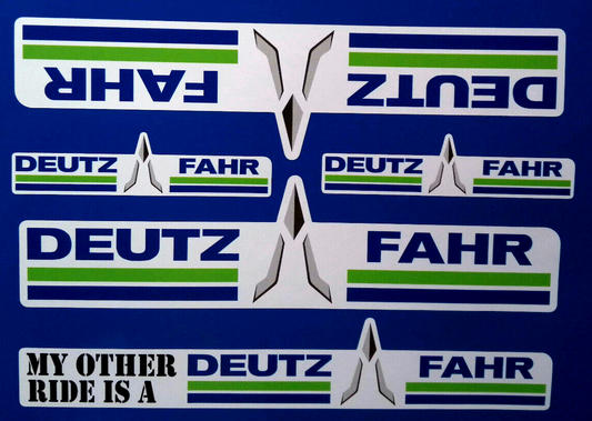 Deutz Fahr Agriculture Farming Digger Tractor Vinyl Stickers 200mm