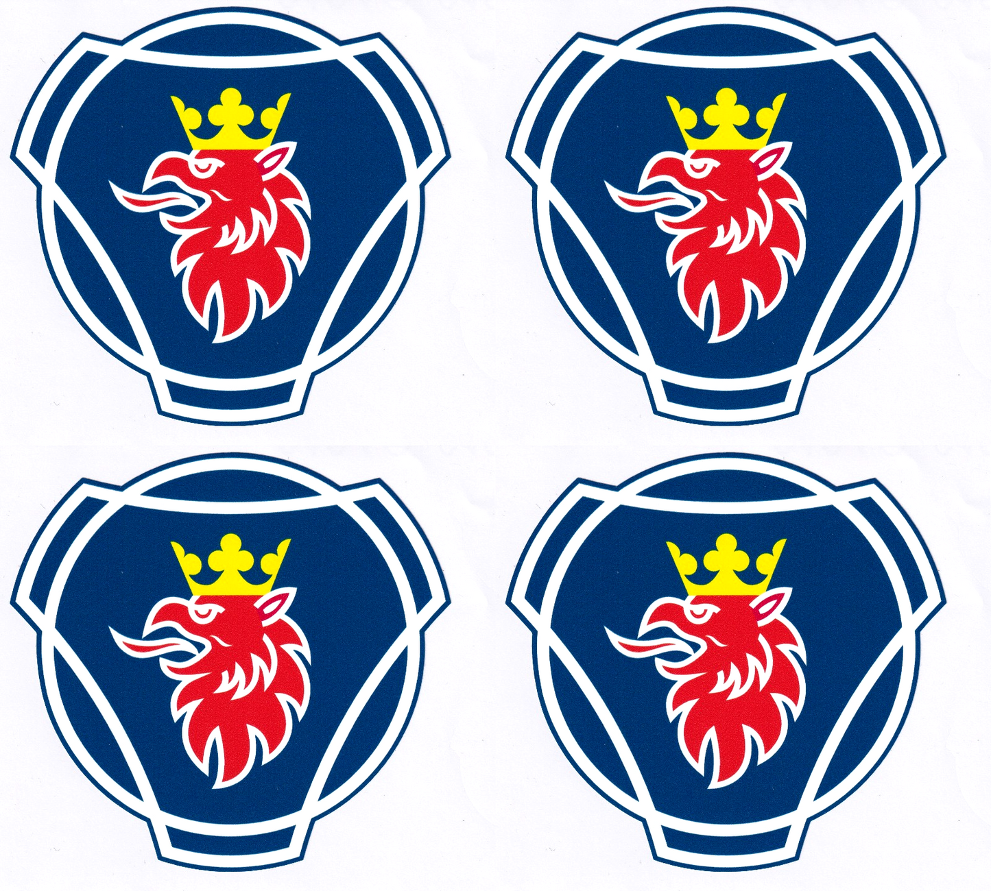 Scania griffin emblem Hgv truck cab vinyl stickers 100mm