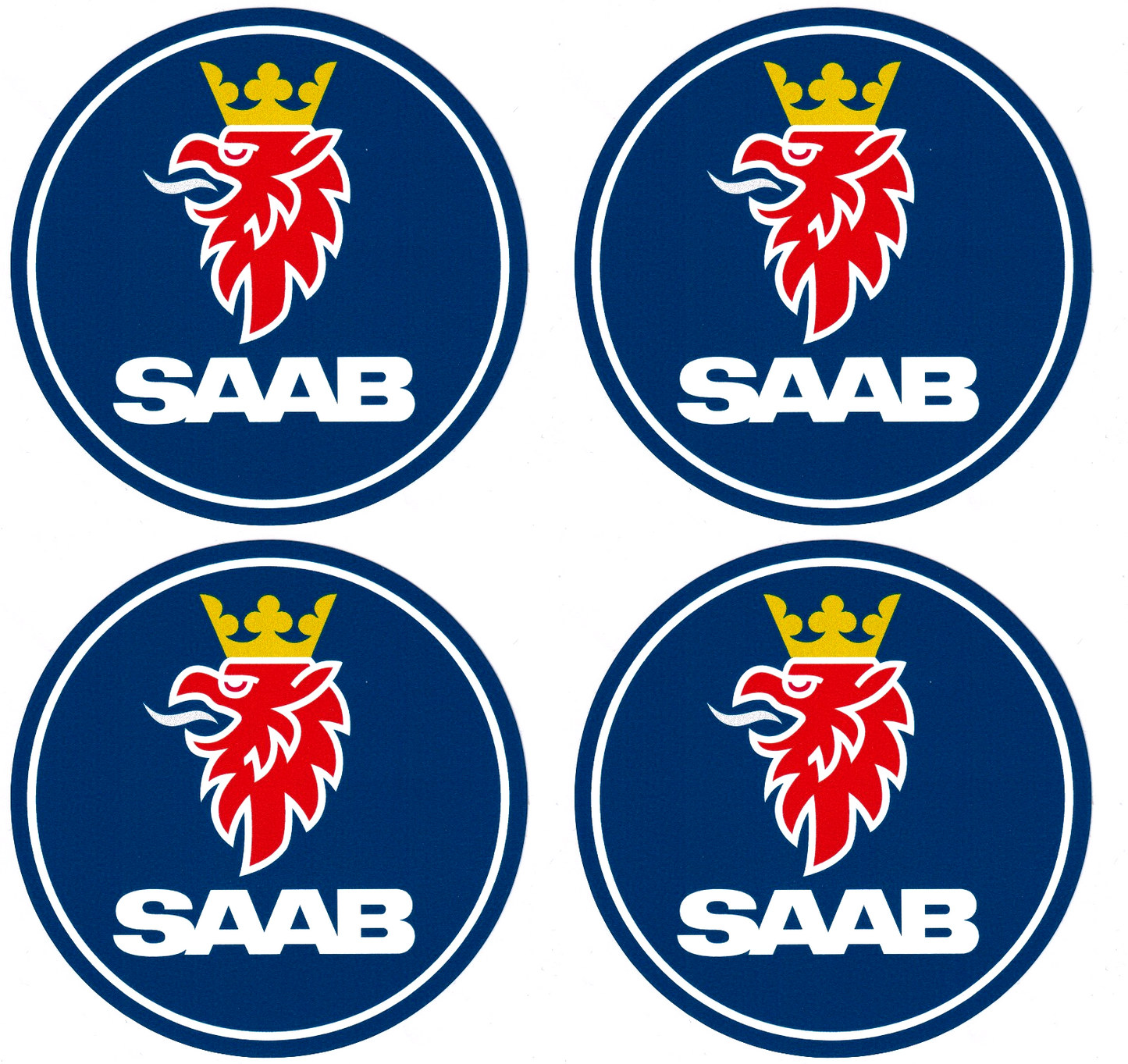 Saab griffin Hgv emblem decal vinyl stickers 100mm