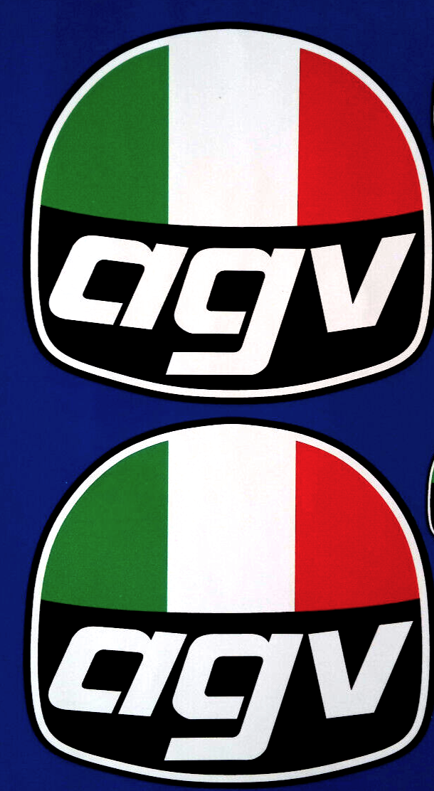 AGV Motorbike Racing Classic Helmet TT Moto GP Decal Vinyl Stickers 110mm