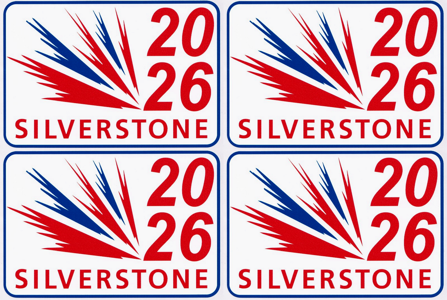 Silverstone 2026 grand prix racing formula 1 F1 stickers 145mm