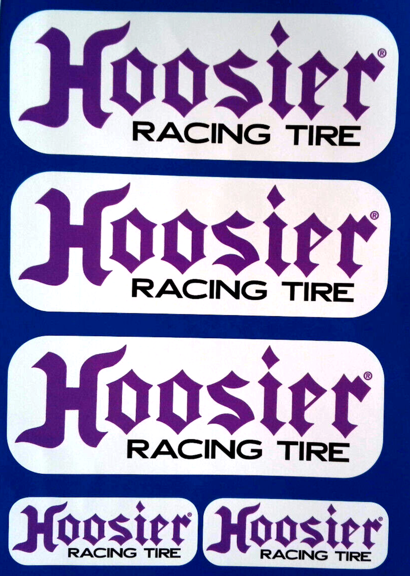 Hosier Racing Tire Nascar Vinyl Decal Stickers set
