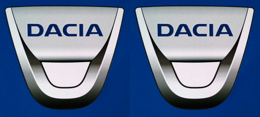 Dacia Car Motorsport Vinyl Stickers 3d Shading Effect 200mm