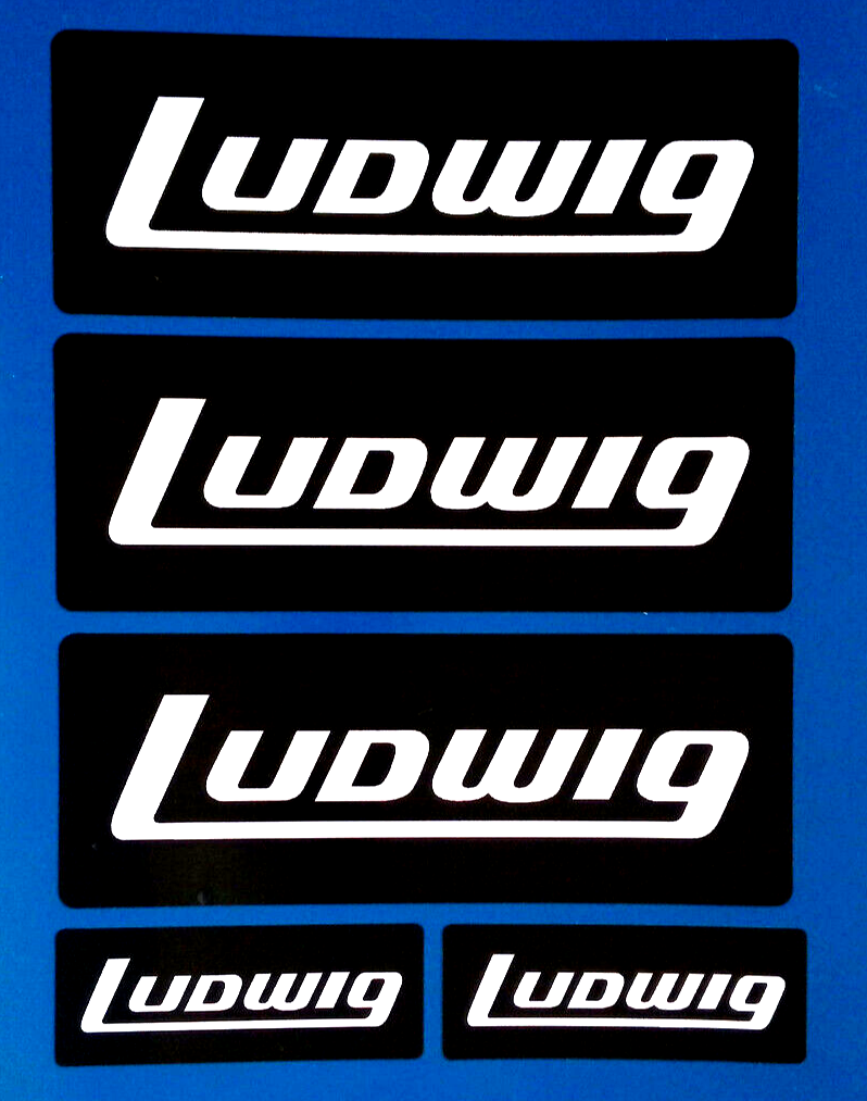 Ludwig Drums Vinyl Stickers Percussion 140mm set