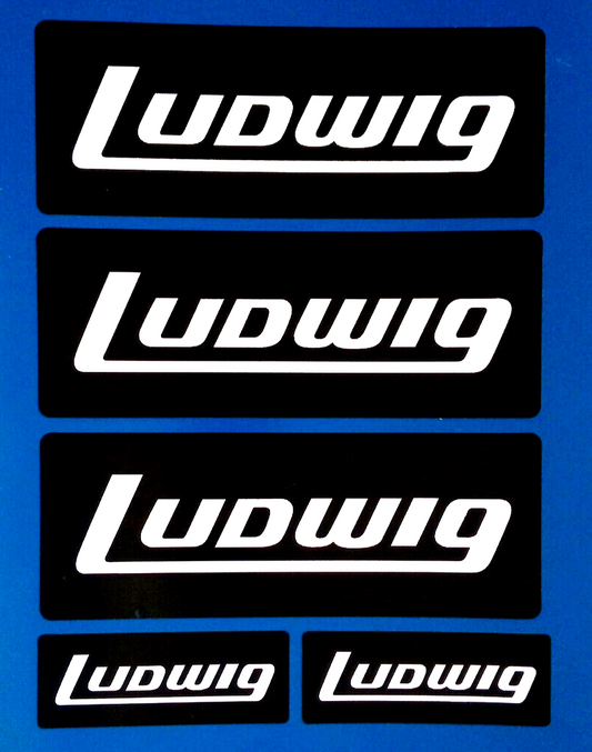 Ludwig Drums Vinyl Stickers X5 Percussion 140mm