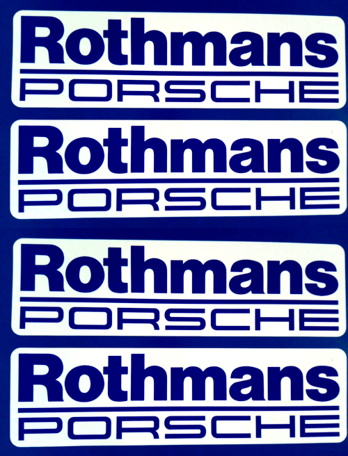 Rothmans Porsche Racing Car Rally Motorsport Vinyl Stickers 150mm