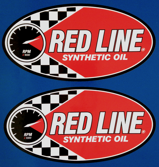 Red Line Motorsport Oil & Additive Vinyl Stickers 150mm