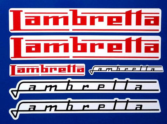 Lambretta Vespa Scooter Motorbike Mod Decal Vinyl Stickers