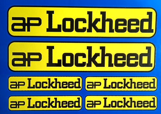 AP Lockheed Racing Motorsport Motorcycle Brakes Vinyl Stickers