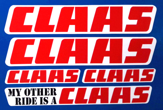 Claas Tractor Combine Baler Farming Telehandler Silage Vinyl Stickers