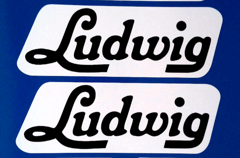 Ludwig Drums Vinyl Stickers Percussion 140mm