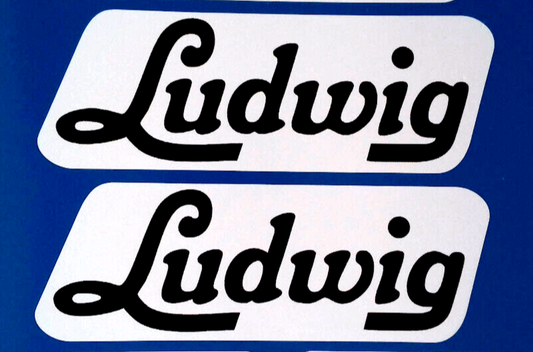 Ludwig Drums Vinyl Stickers X2 Percussion 140mm
