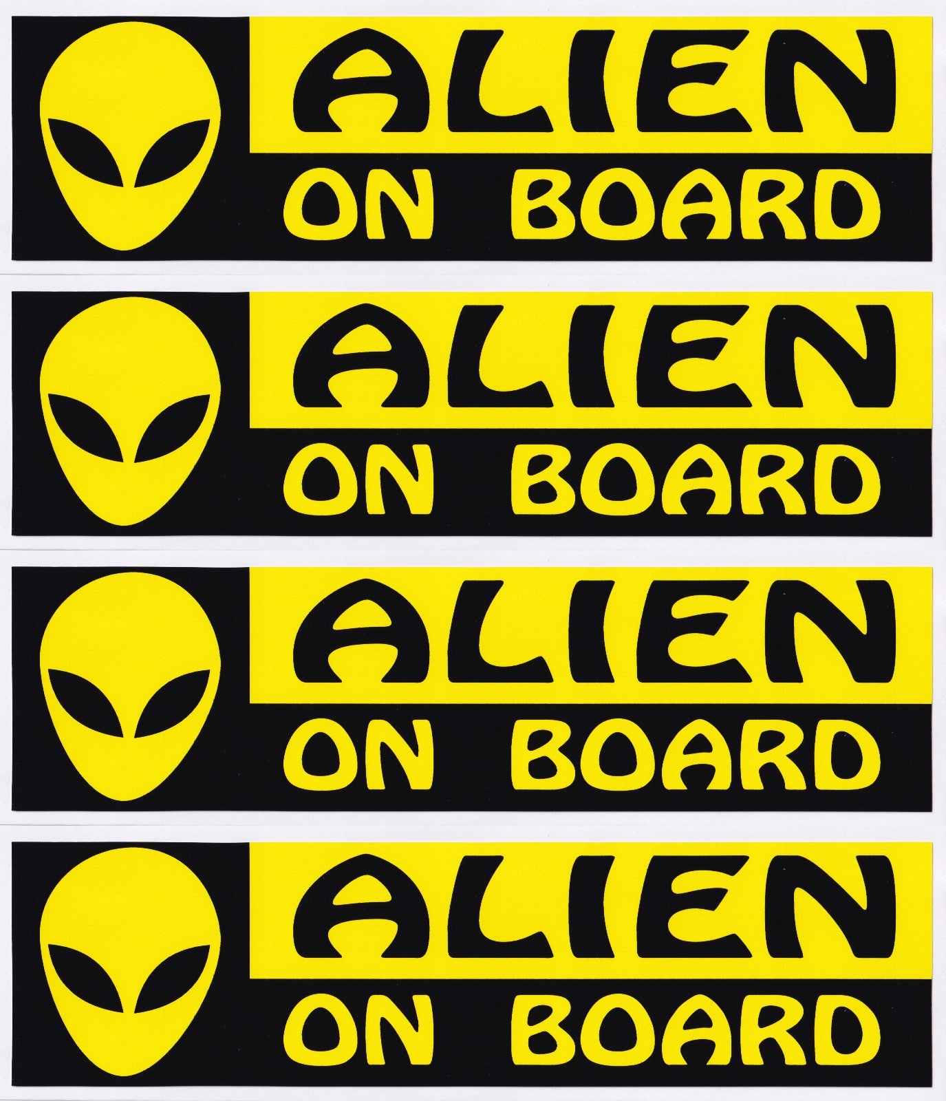 Alien on board Paul movie super quality vinyl stickers 200mm