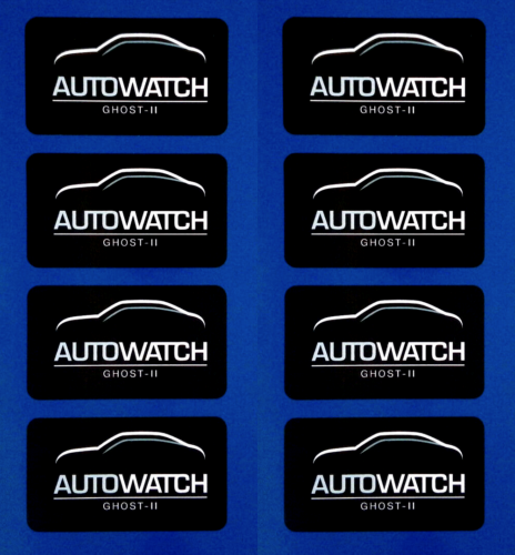 Autowatch Ghost 2 Vinyl Stickers Car Immobiliser Alarm 70mm x 8