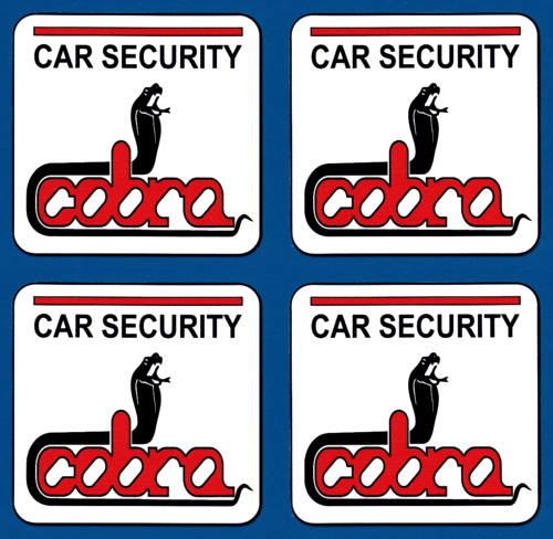 Cobra Car Immobiliser Alarm Stickers