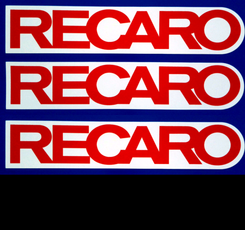 Recaro Car Seats Motorsport Decal Vinyl Stickers 200mm
