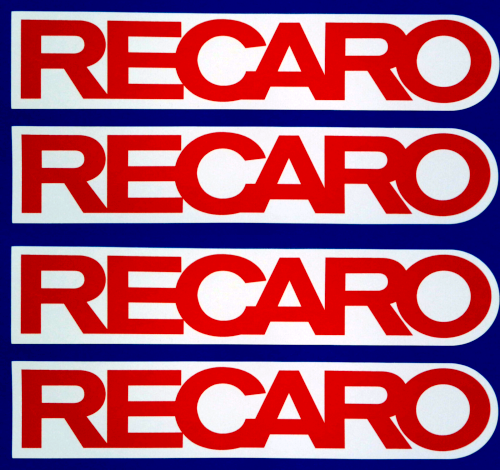 Recaro Car Seats Motorsport Decal Vinyl Stickers 150mm