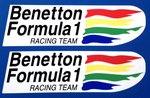 Benetton F1 Logo Racing Motorsport 1990s Vinyl Stickers 150mm