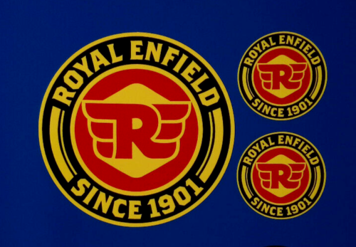 Royal Enfield Since 1901 Classic Motorbike Motorcycle Vinyl Stickers set