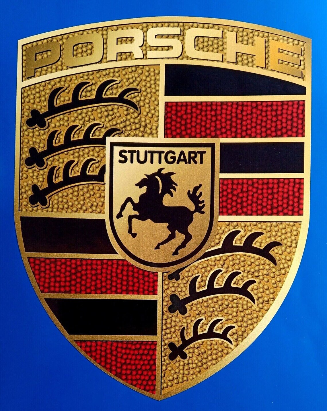 Porsche Stuttgart Emblem Car Decal Vinyl Sticker – Redsigns