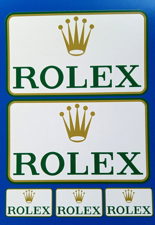 Rolex Stickers Formula 1 Racing Decals Original Logo