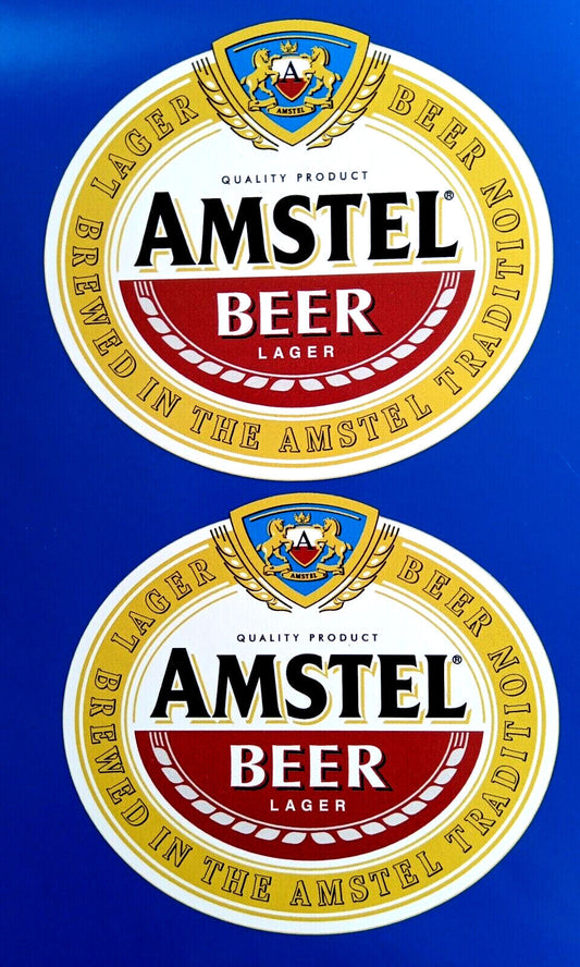 Amstel Lager Beer Decal Stickers Man Cave Fridge