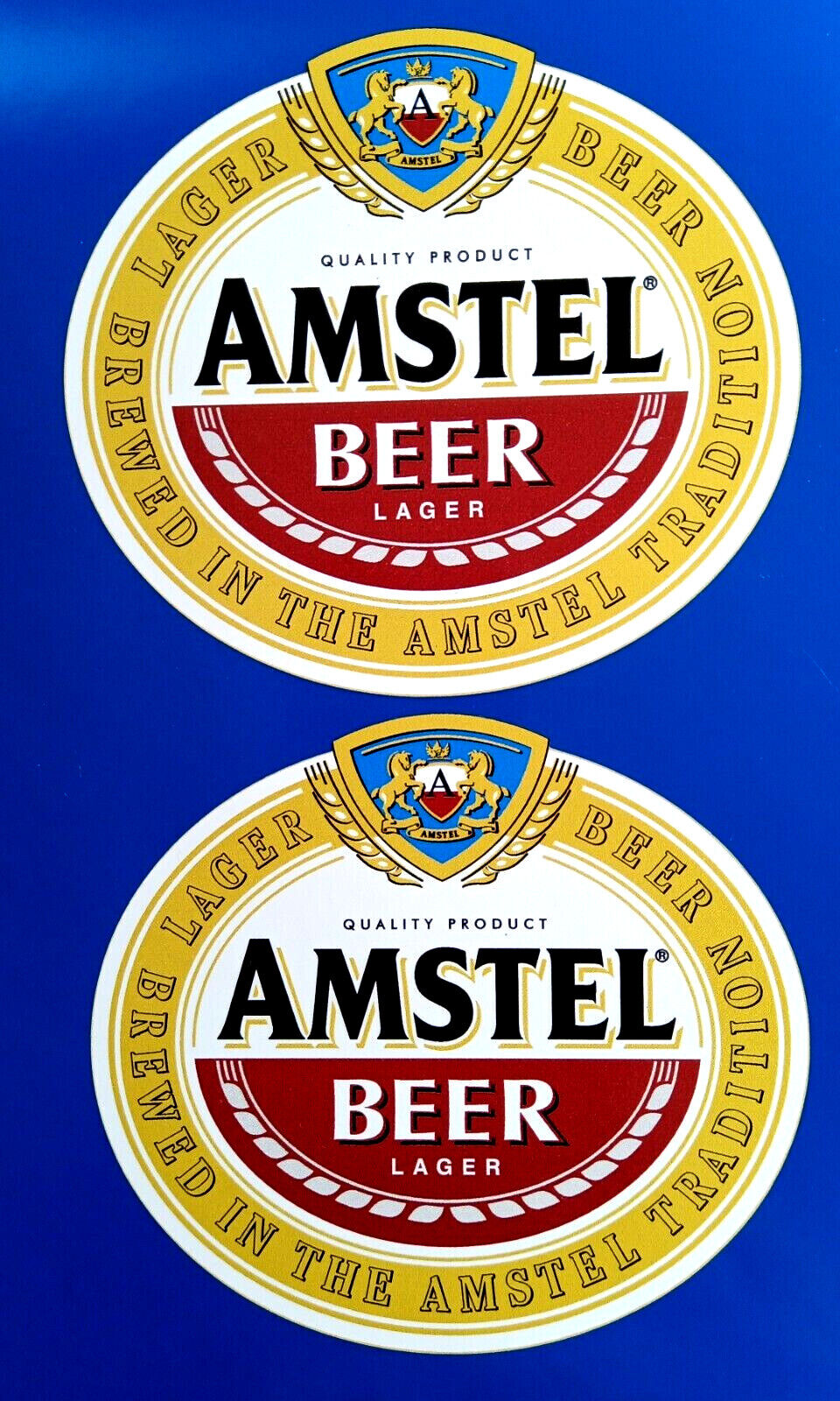 Amstel Lager Beer Decal Stickers Man Cave Fridge